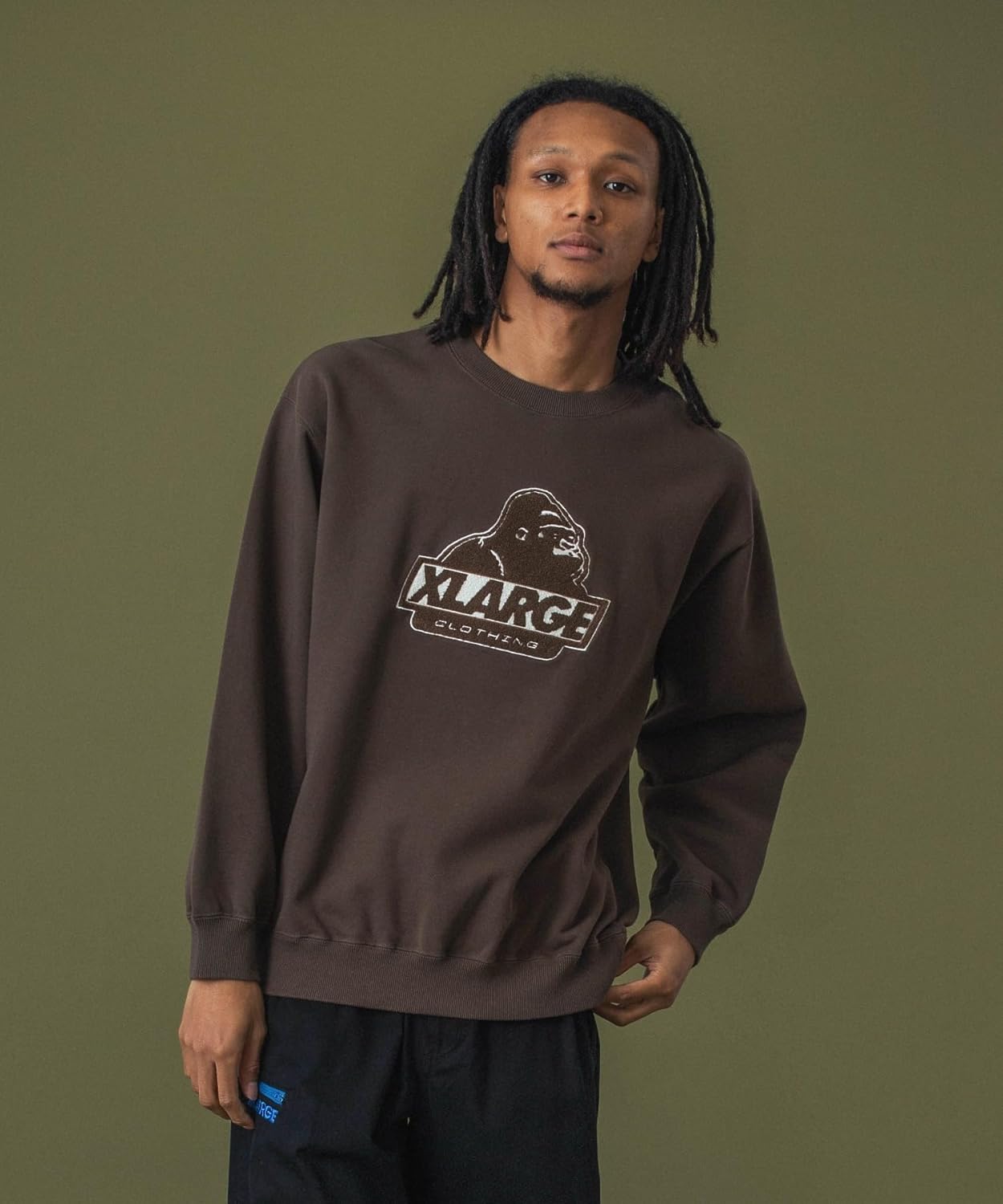 

Мужская толстовка с круглым вырезом Trainer Old OG размера XLARGE, коричневый