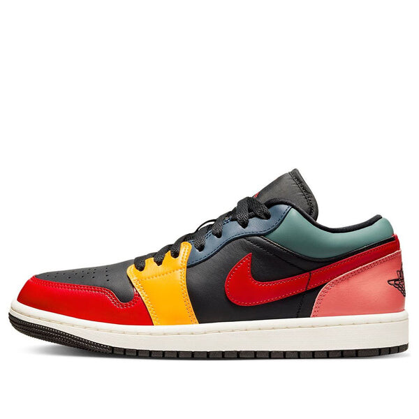 Кроссовки 1 low se 'black multi-color' Air Jordan, черный