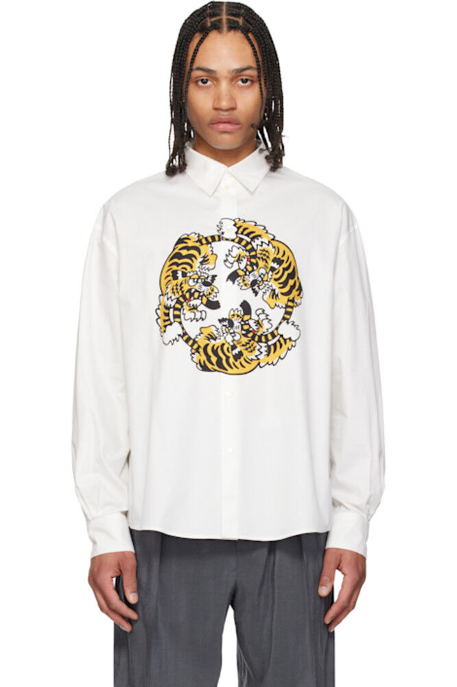 

Белая рубашка Kenzo Paris VERDY Edition Casual Poplin