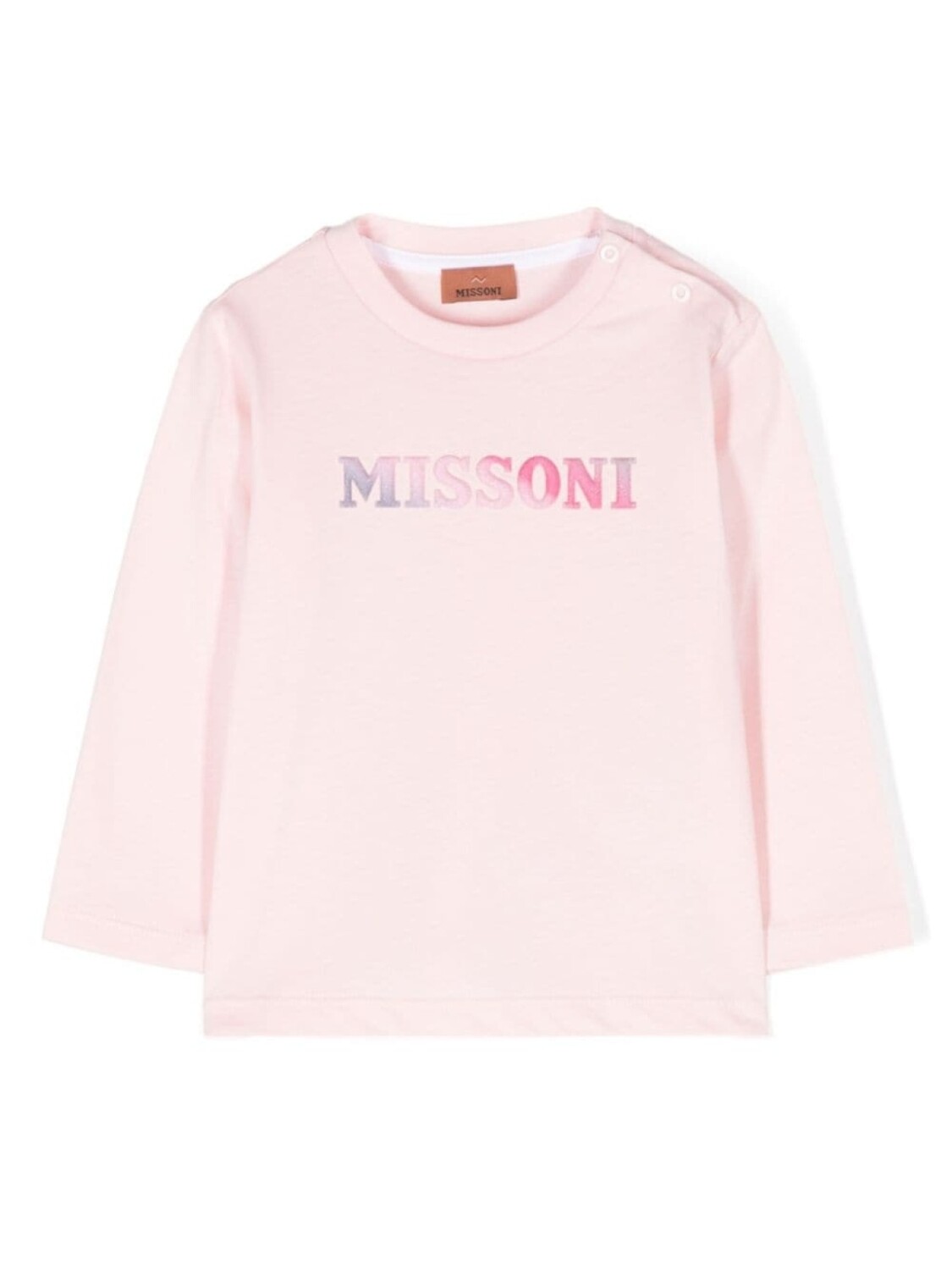 

Missoni Kids футболка с логотипом, розовый