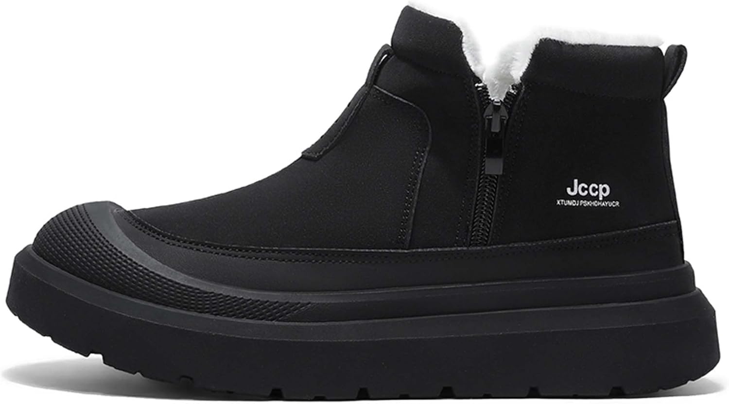 

Зимние высокие плюшевые и хлопковые ботинки для снега для тепла, удобная обувь для прогулок на улице Generic, черный