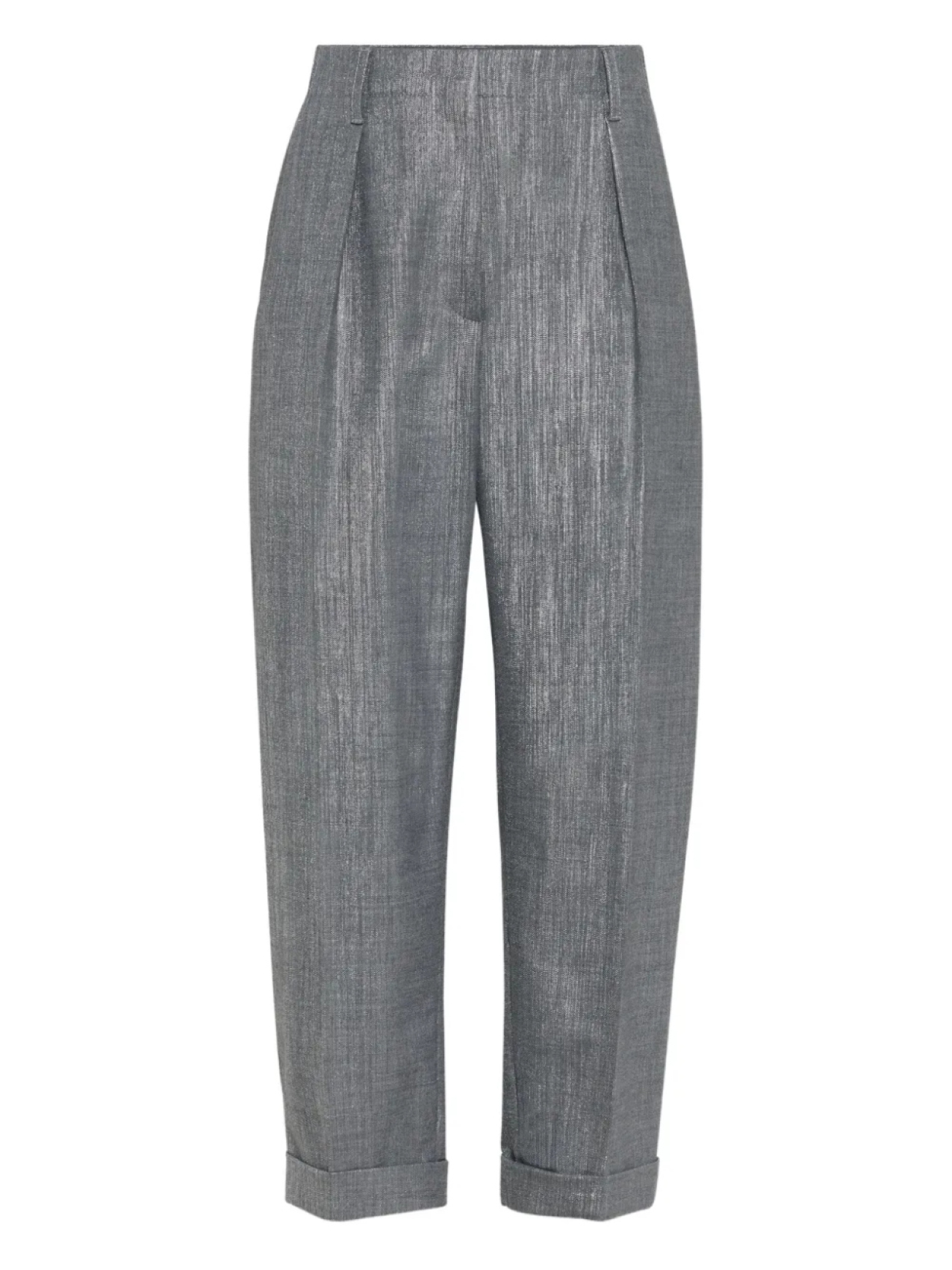 

Brunello Cucinelli твиловые брюки, серебряный