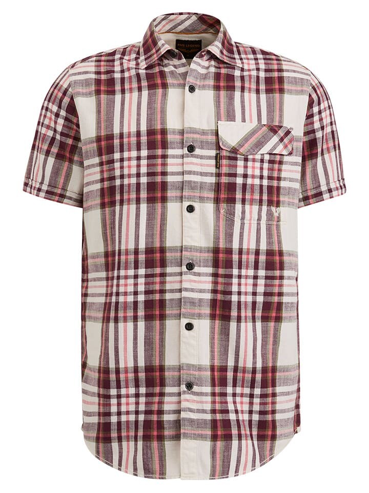 

Рубашка PME Legend Regular fit, цвет rot/creme