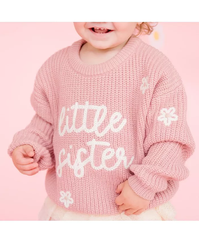 Маленькие девочки свитер Little Sister Knit Sweet Wink, фиолетовый — фото 3
