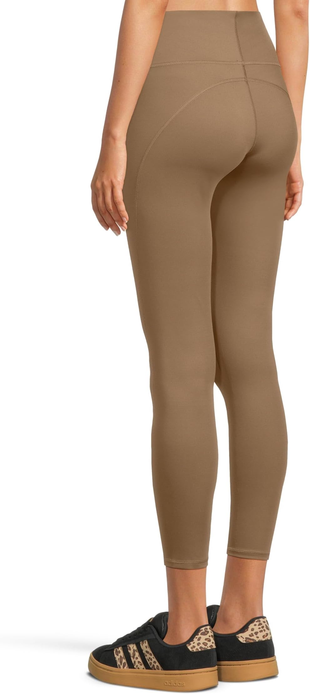 Брюки adidas by Stella McCartney Yoga 7/8 Leggings JW2001, цвет Brown Moss — фото 3