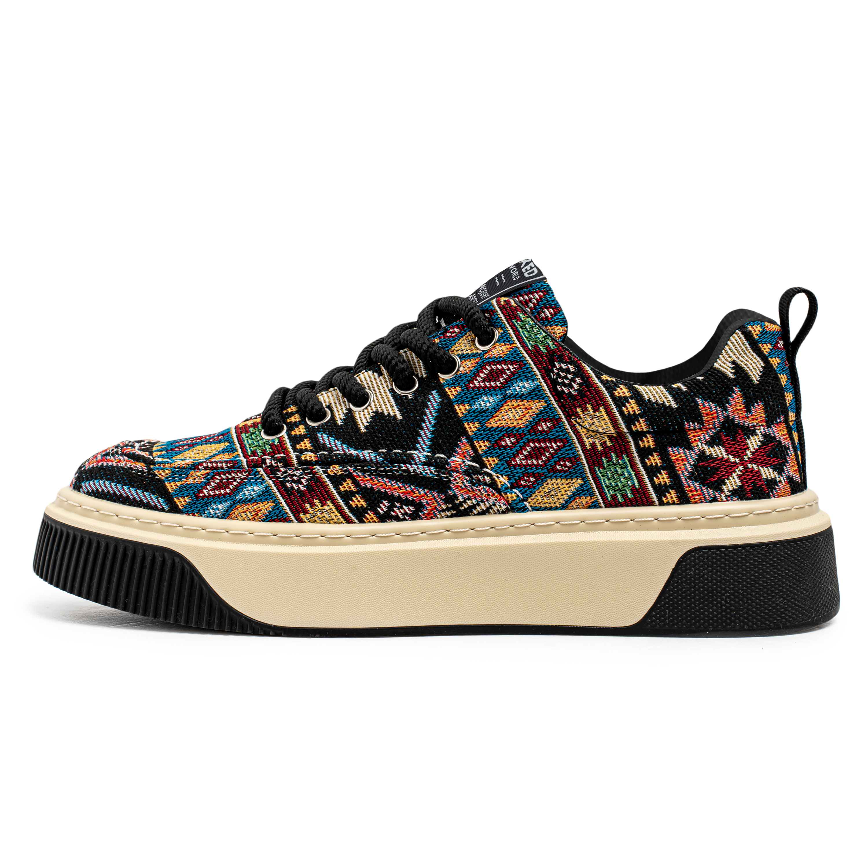 

Нескользящие износостойкие низкие мужские кроссовки JANECO, Beige Black