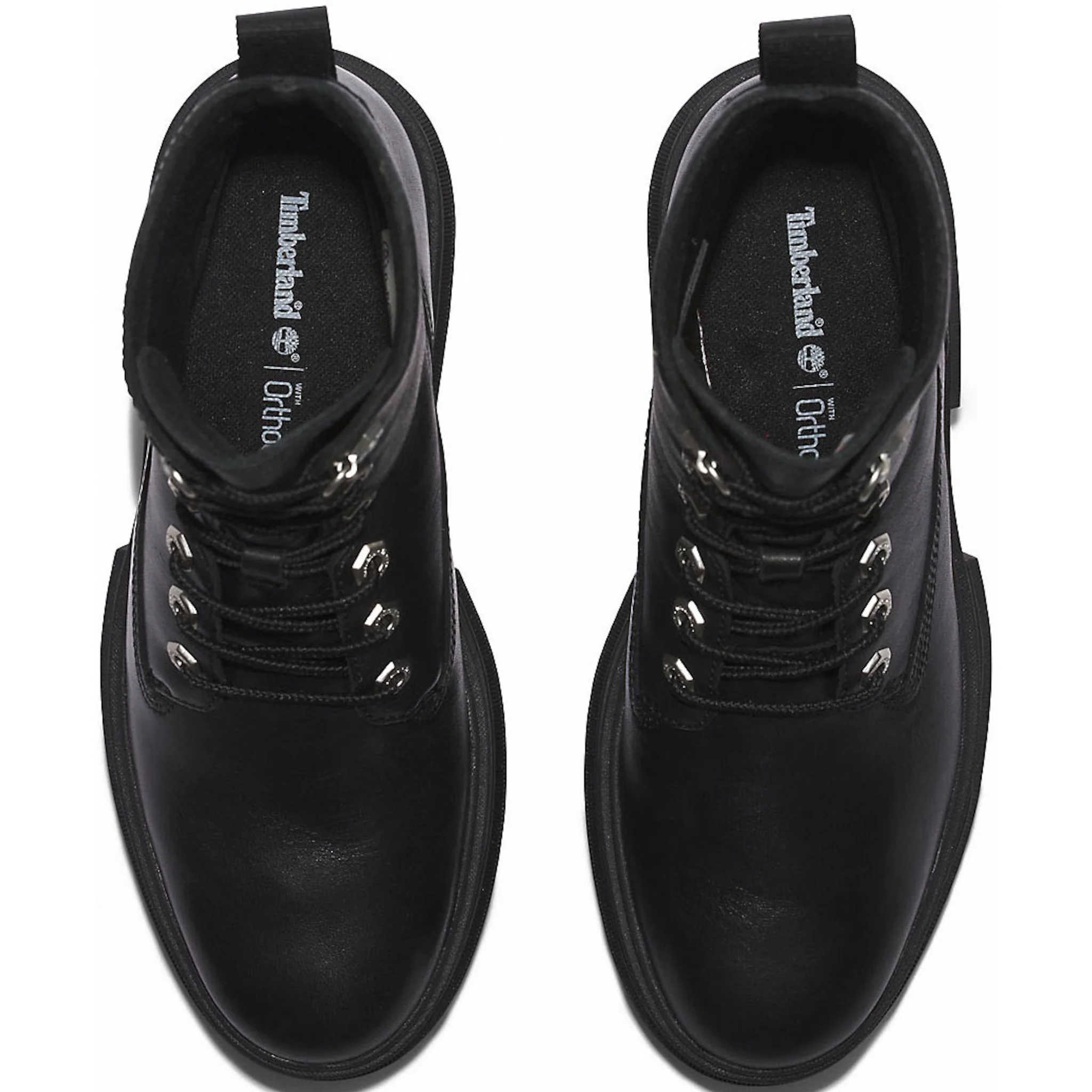 Ботильоны Timberland на шнуровке "EVERLEIGH MID LACE UP BOOT", черный — фото 4