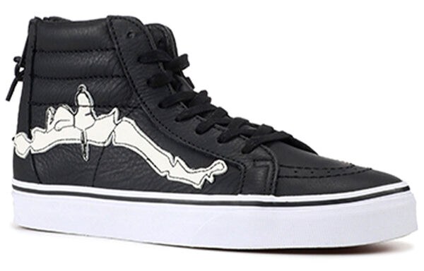 Кроссовки blends x peanuts x sk8-hi reissue zip 'snoopy bones' Vans, черный — фото 3