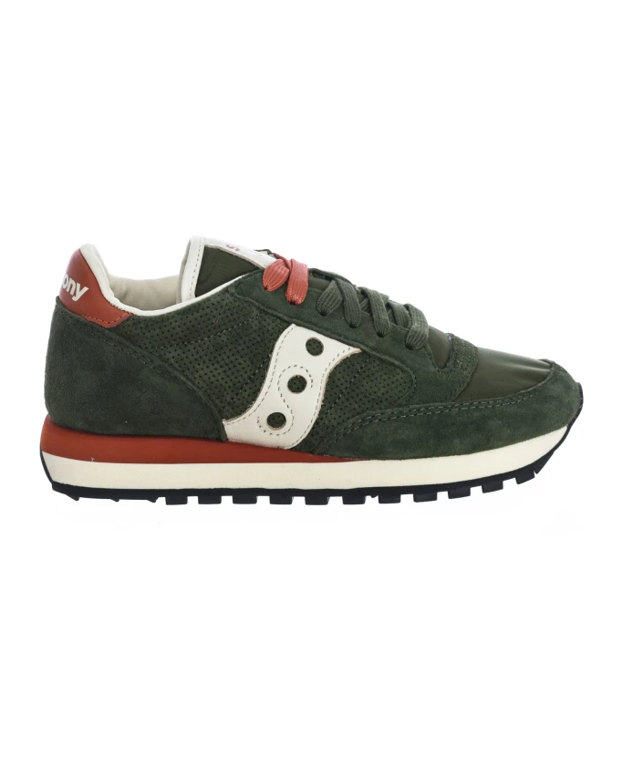 

Удобные и стильные кроссовки из нейлона и замши Saucony, зеленый
