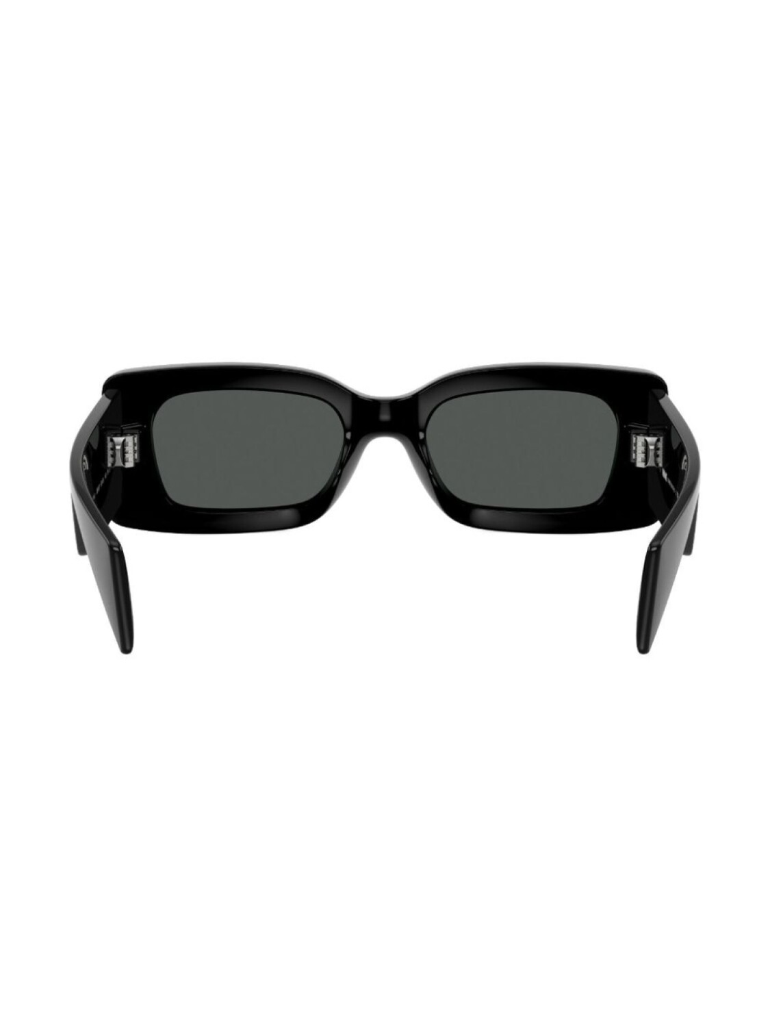 Versace Eyewear солнцезащитные очки в прямоугольной оправе с декором Medusa, черный — фото 4