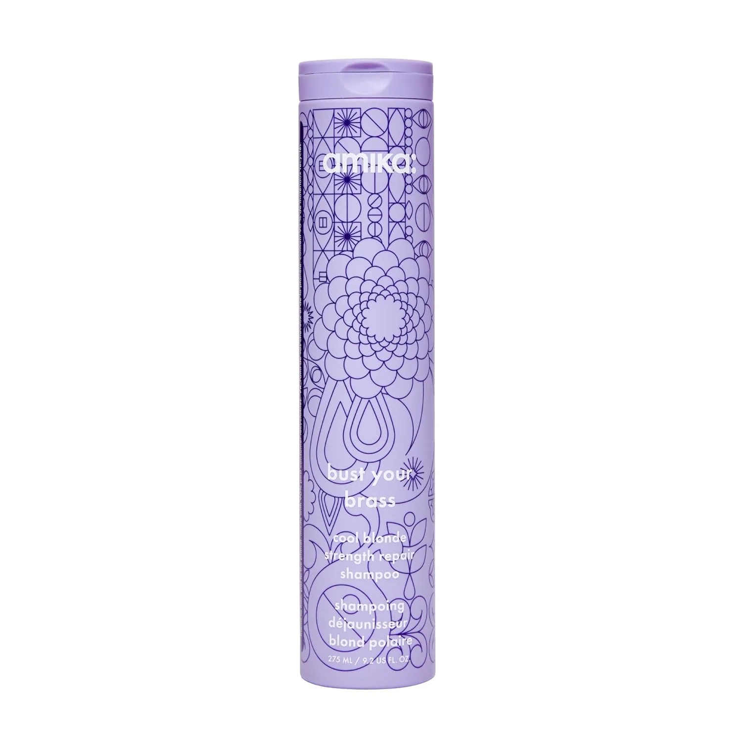 Шампунь Amika Bust Your Brass Cool Blonde Strength Repair
