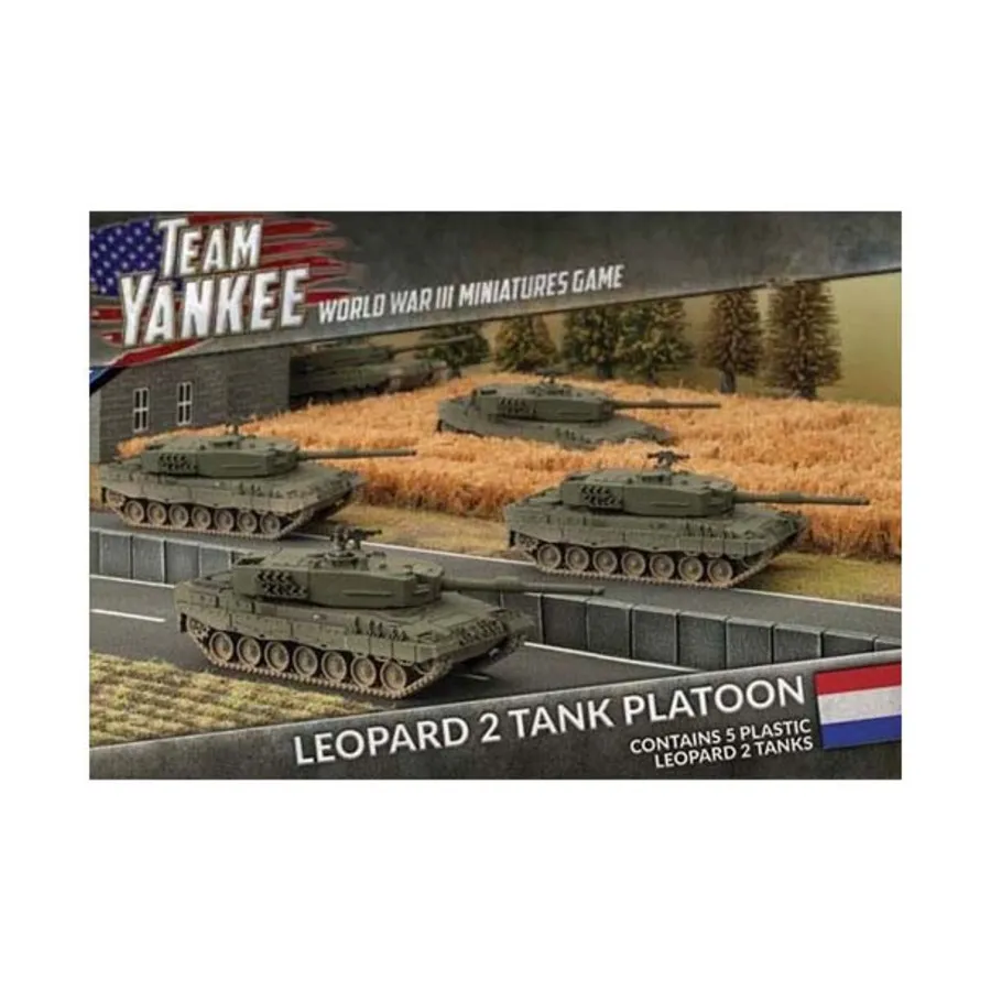

2-й танковый взвод «Леопард», Team Yankee - World War III - Dutch Army (1:100) (Plastic)