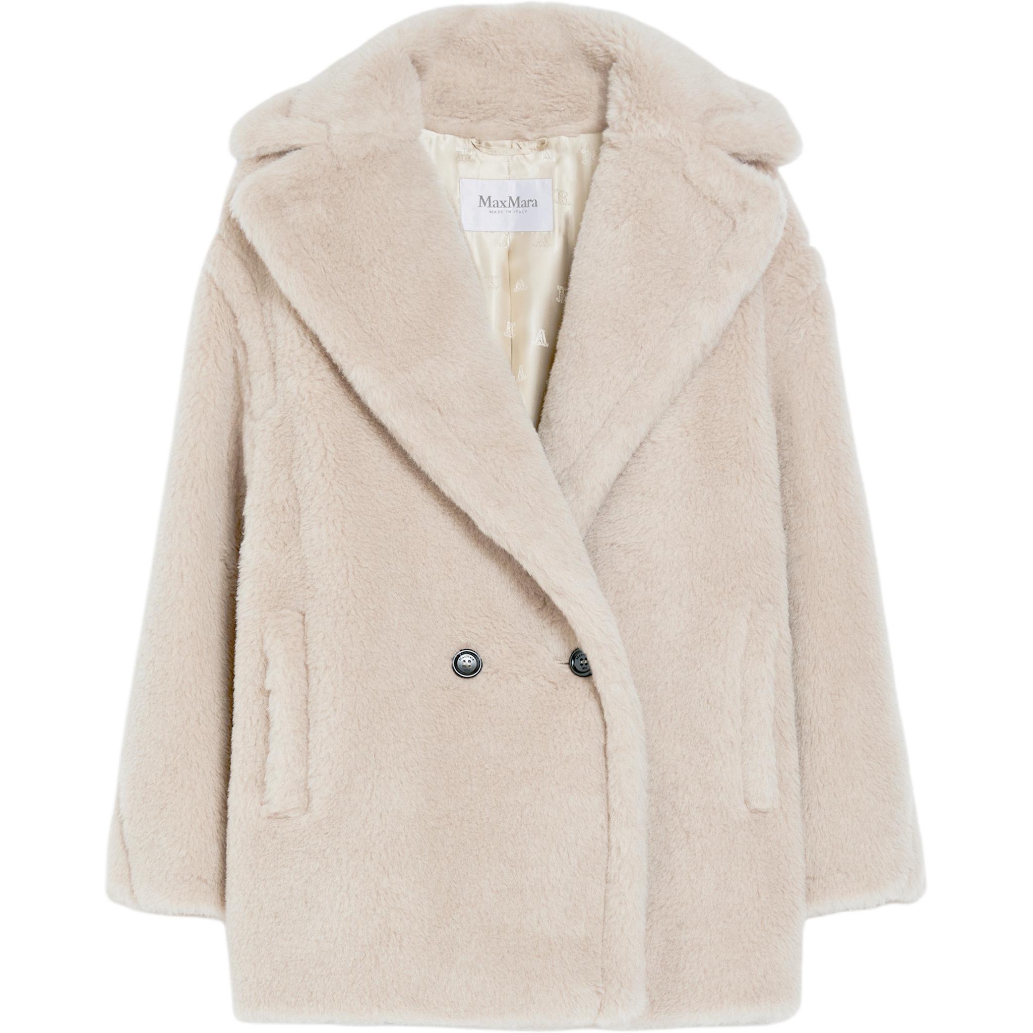

MaxMara Макс Мара Искусственная меховая куртка, Sand