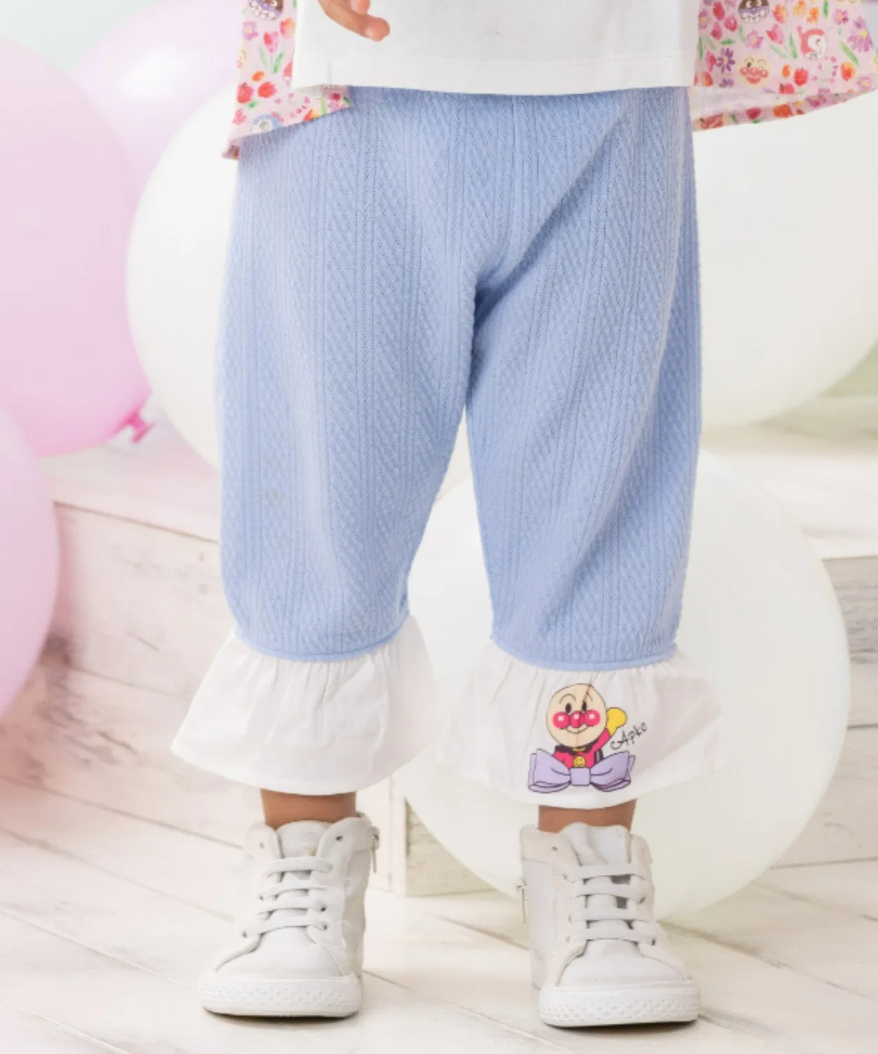 Легинсы с фрилами Anpanman Kids Collection, сакс голубой