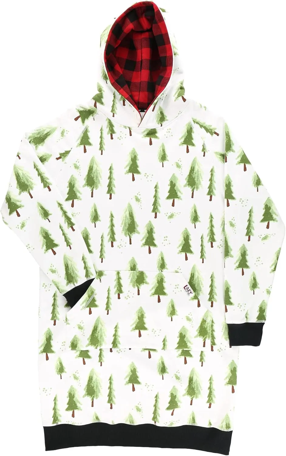 Толстовка с капюшоном оверсайз, удобная одежда для сна Lazy One, Cabin Moose Sleep Hoodie — фото 4