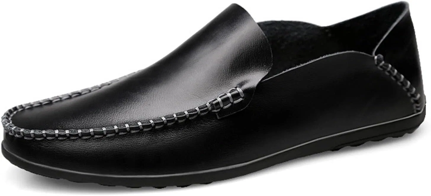 Лоферы мужские из натуральной кожи, Black PUGHGAETZF