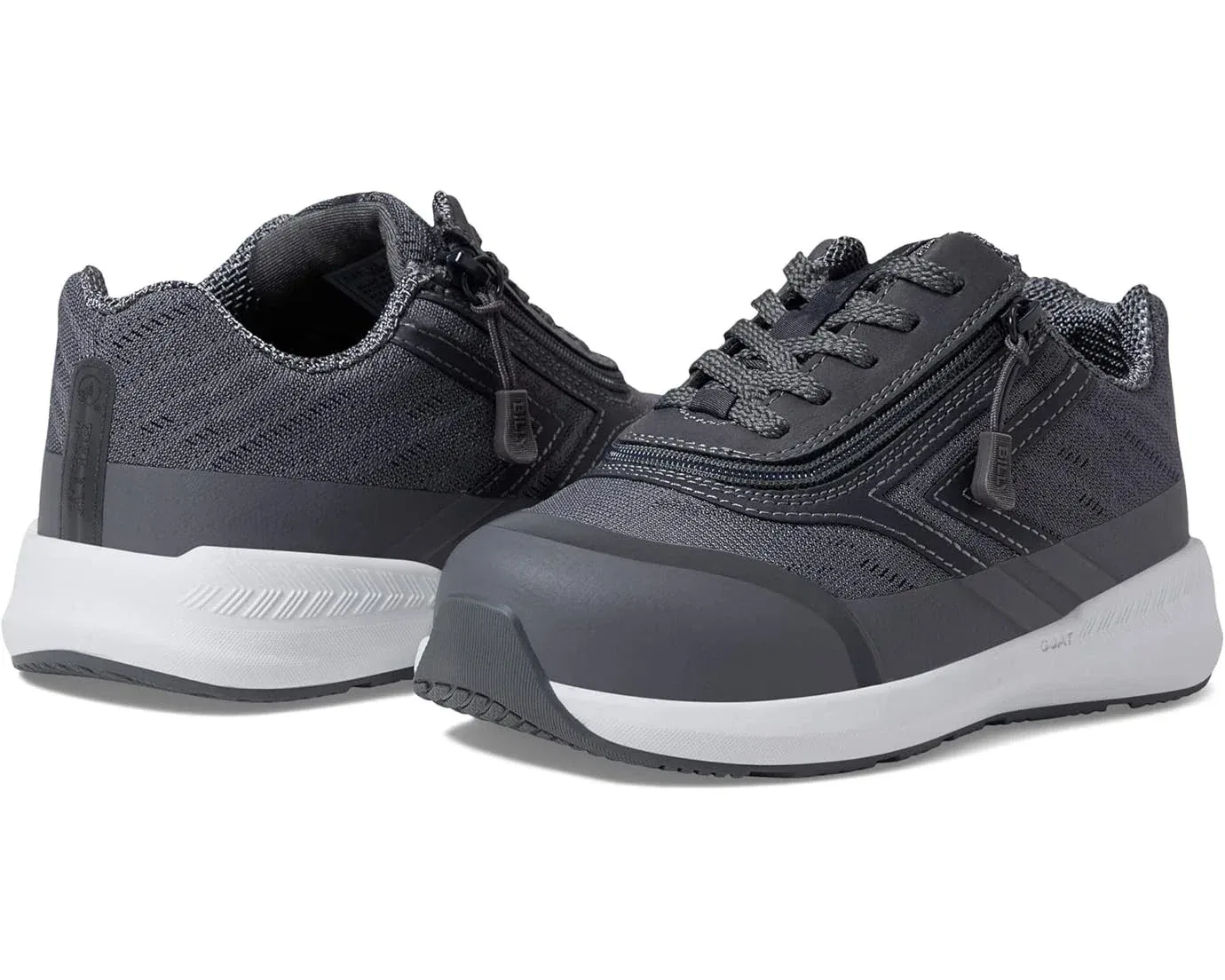 Детские кроссовки Billy Footwear Goat с широкой колодкой, угольно-серые, удобные, повседневные, VER1171