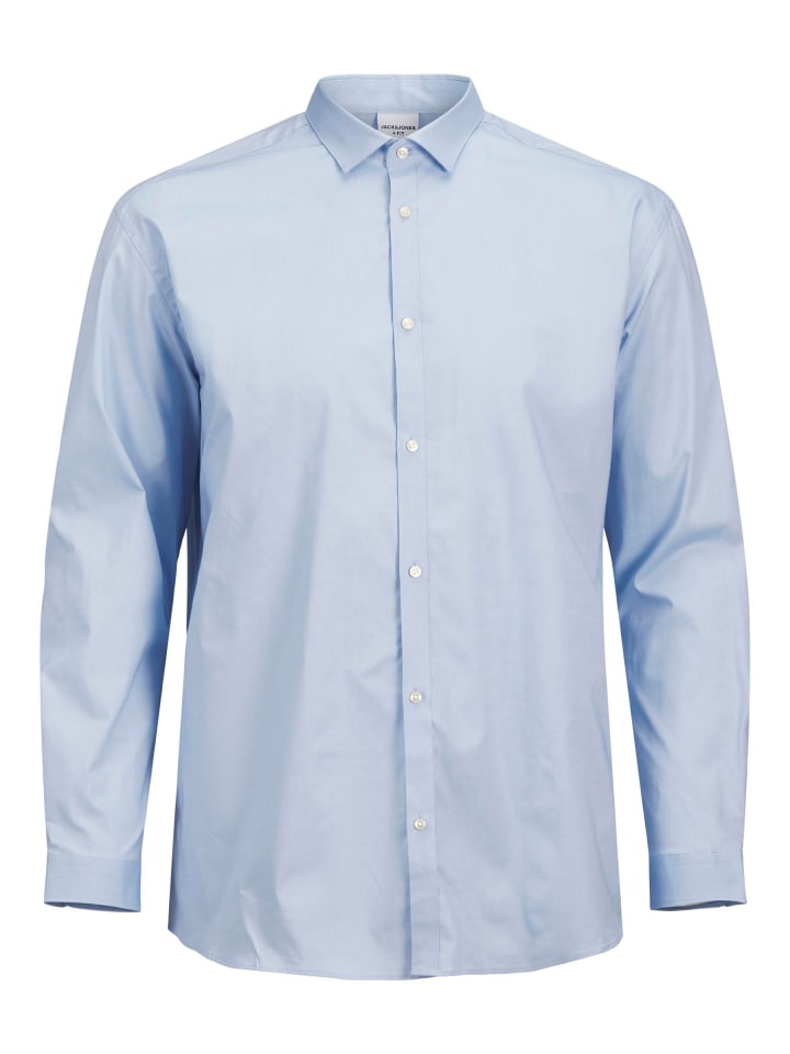 

Рубашка JACK & JONES PLUS, кашемировый синий