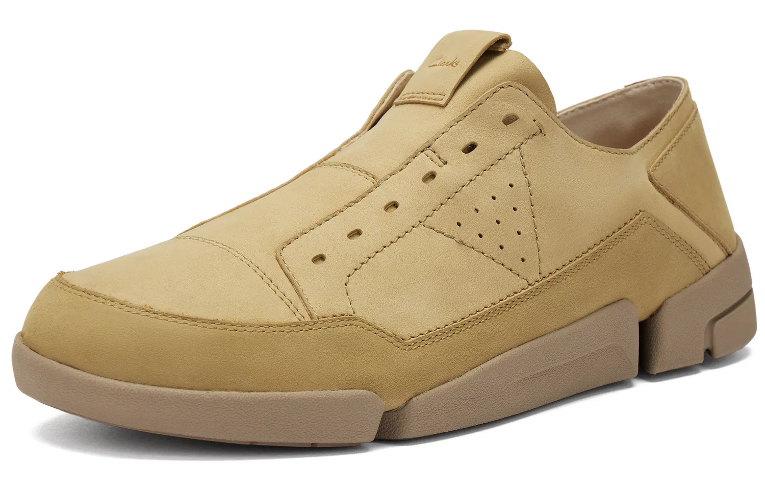 Clarks Trigenic2 Chil Cow Leather Casual Shoes Men's Gray — фото 3