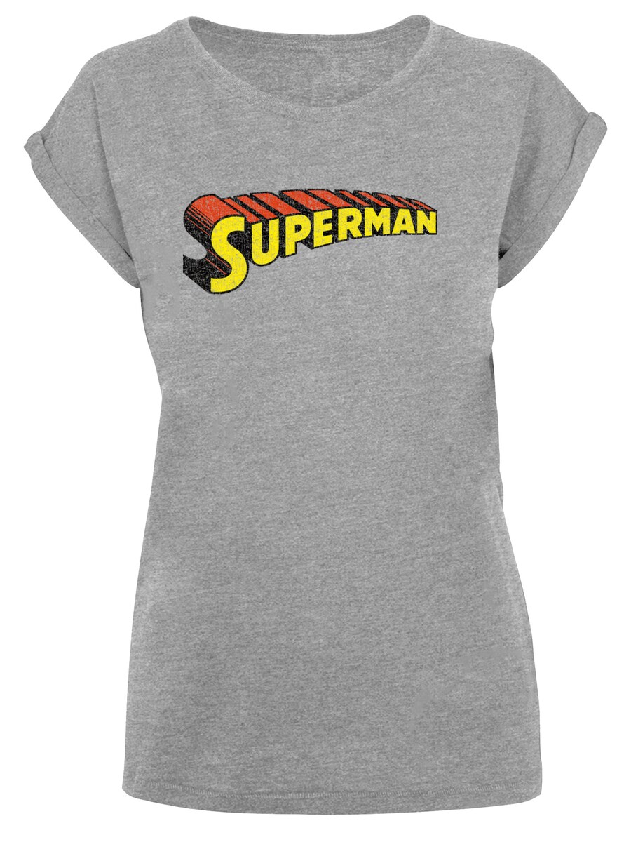 

Рубашка F4NT4STIC DC Comics Superhelden Superman Telescopic Crackle Logo, пятнистый серый