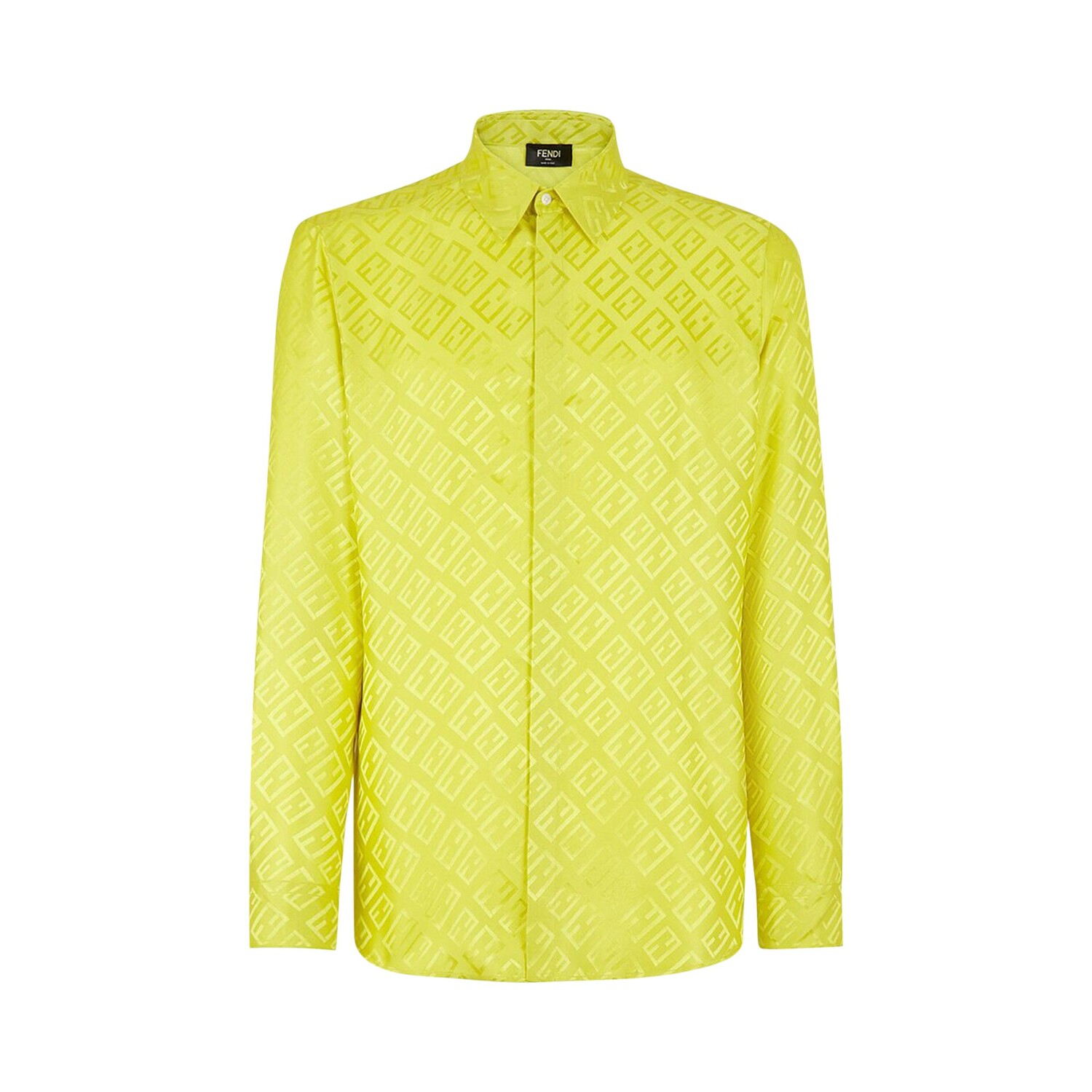 

Рубашка Fendi Tonal FF All Over, цвет Acid Green