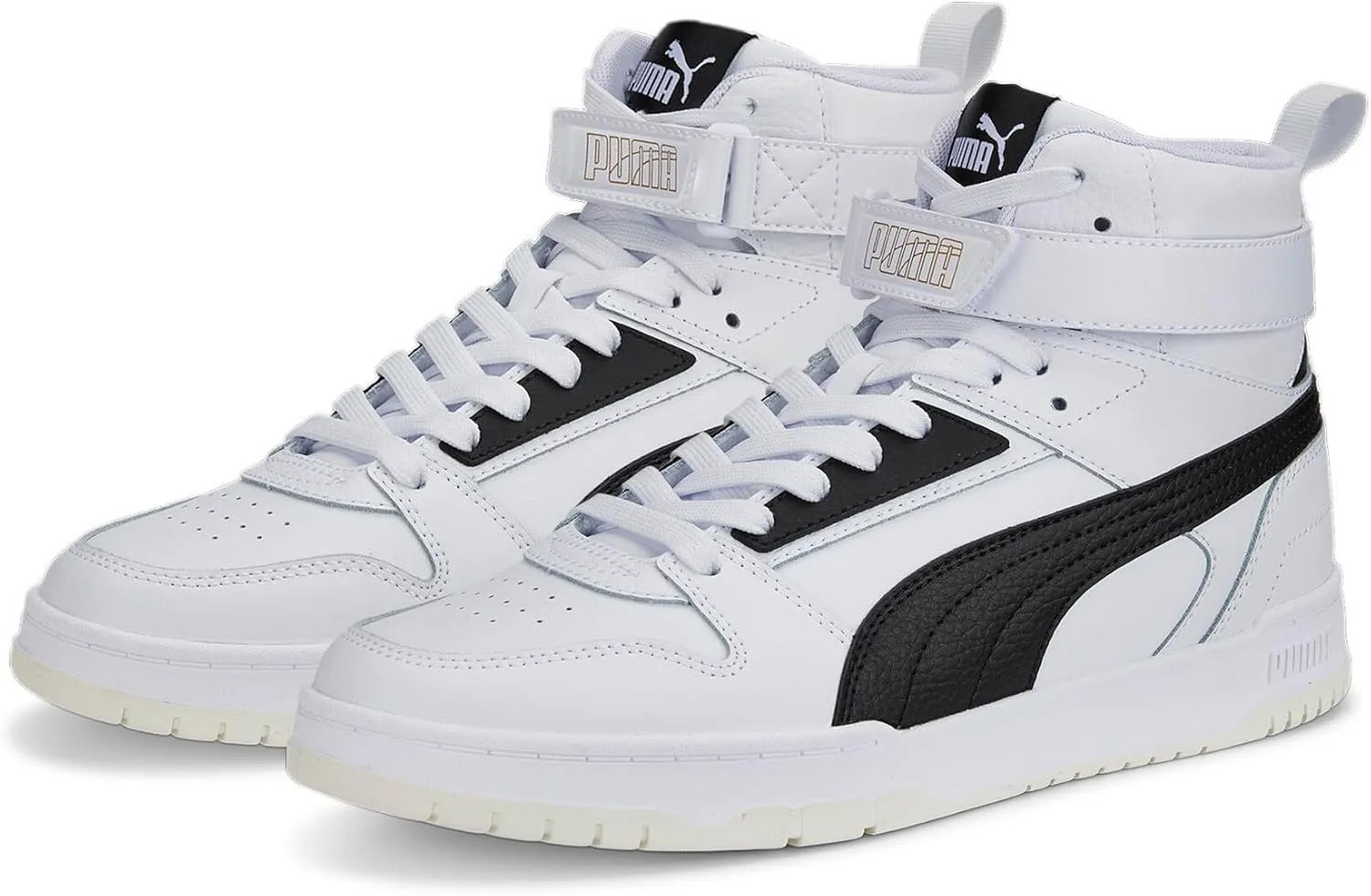 Кроссовки Puma Unisex Rbd Game WtrSneaker, белый/черный/золотой — фото 3