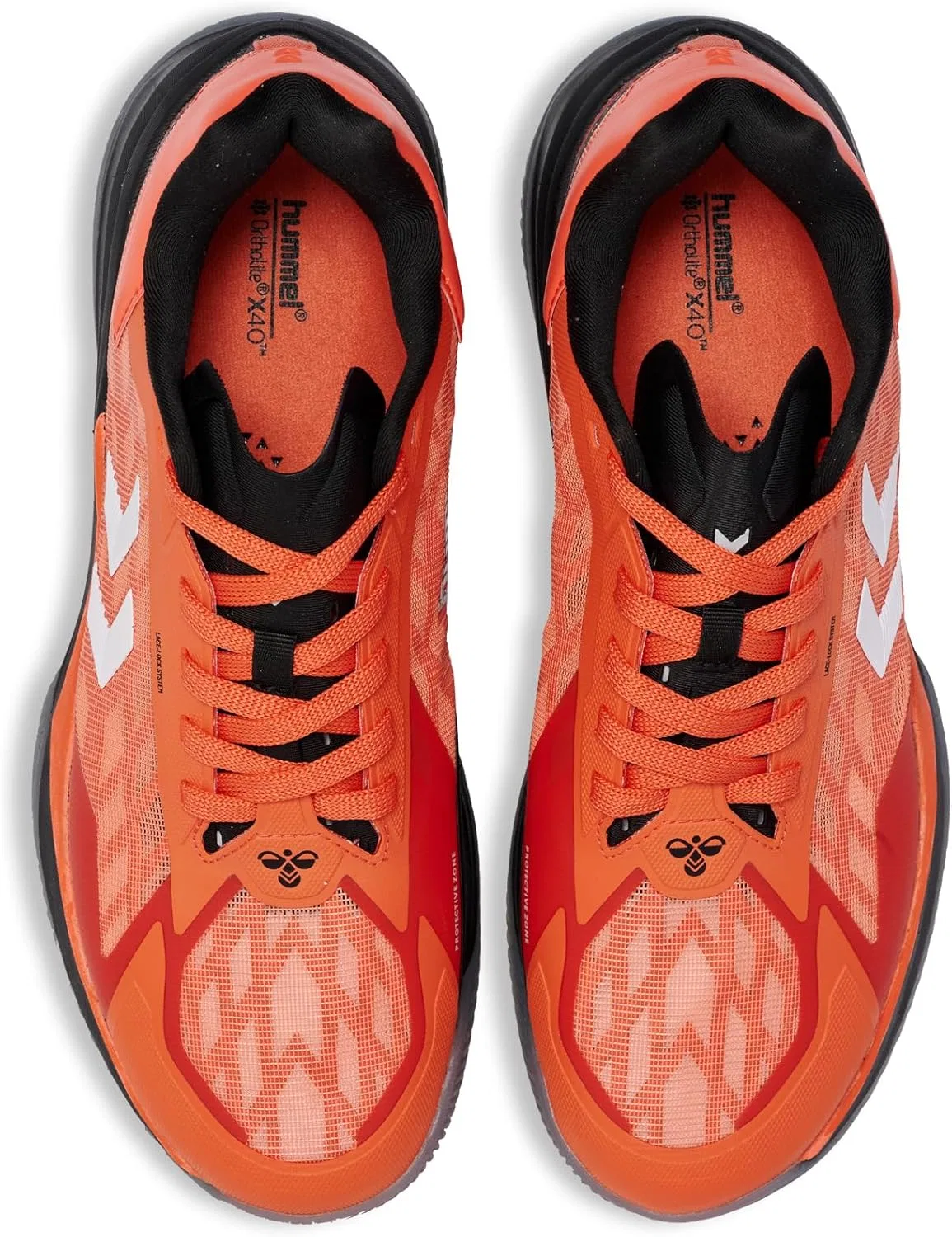 Кроссовки для гандбола Hummel Hb Topflight для взрослых, Black / Orange — фото 4