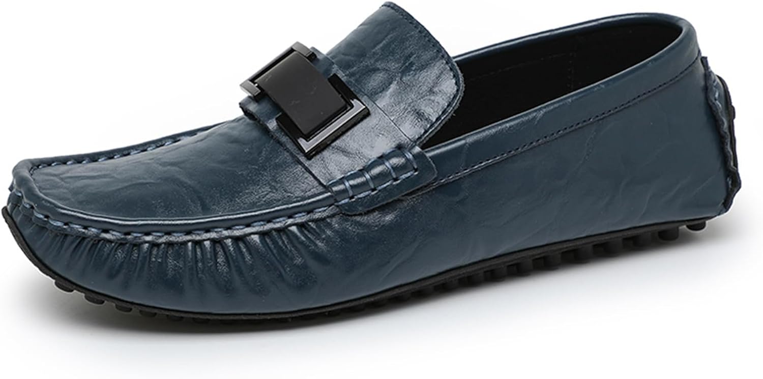 

Мужские мокасины Abborora с пенни-лопасами, мужские туфли для вождения, синий
