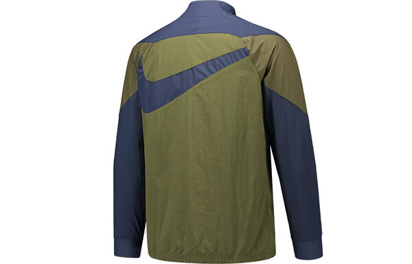 Куртка Nike Fc Awf Soccer/Football Training Athleisure Casual Sports Woven Windproof Jacket Olive Green, зеленый — фото 2