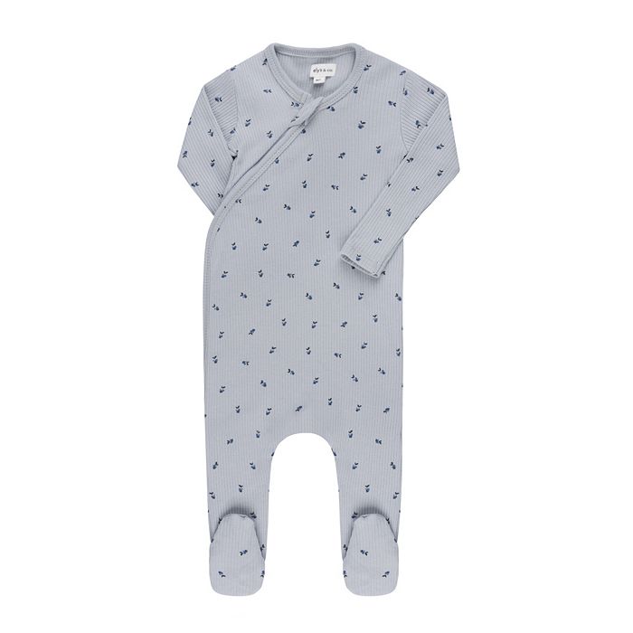 

Унисекс хлопковый комбинезон с молнией и резинкой для малышей - Baby Ely's & Co., синий