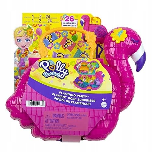

ЧЕМОДАН Polly Pocket PINIATA FLAMING НАБОР ИЗ 26 СЮРПРИЗОВ HJN76