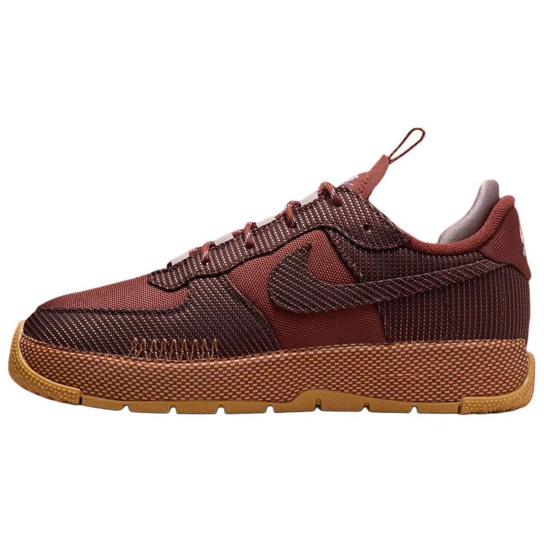 

Кроссовки Nike Air Force 1 Skateboarding Shoes Unisex Low-top Red Brown, коричневый
