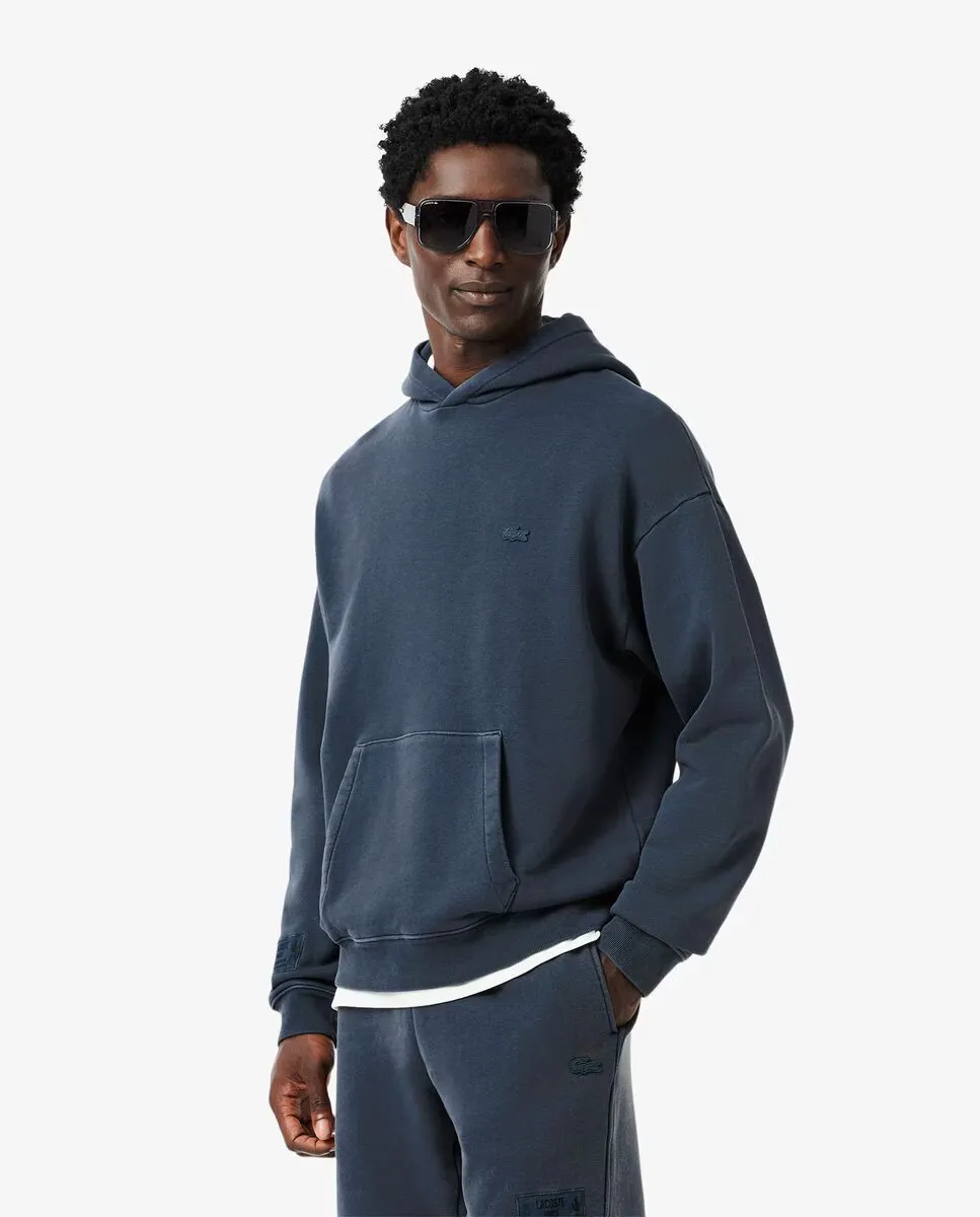 

Мужская толстовка с капюшоном Lacoste, синий