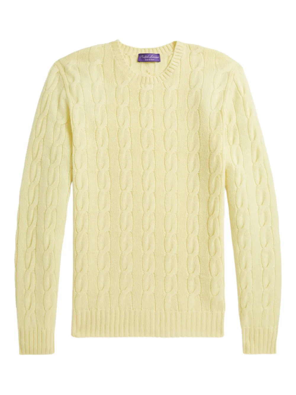 

Джемпер фактурной вязки Ralph Lauren Purple Label, желтый