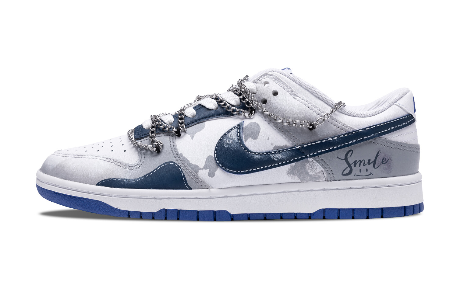 

Кроссовки Nike Dunk Skateboarding Shoes Men Low-top Gray, белый