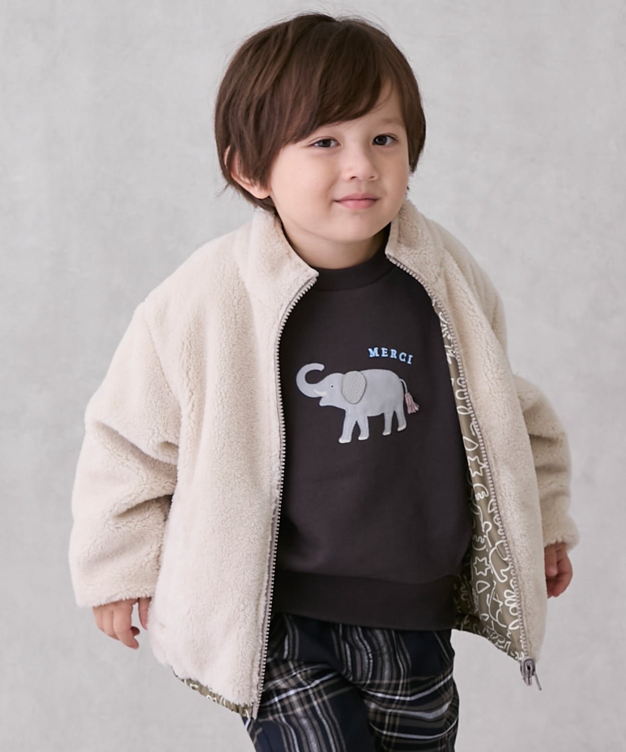 Блузка Patterned x Boa Blouson Petit Main, ivory