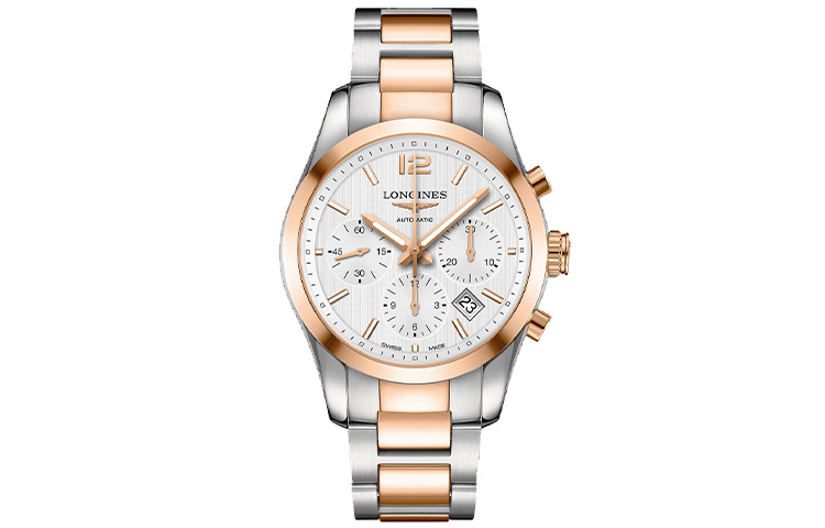 

LONGINES Часы Men's Conquest Classic Collection Watch, Silver White Watch Dial
