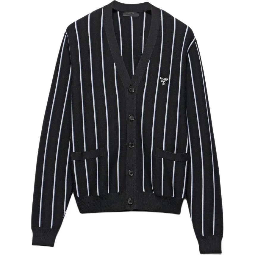 Кардиган из верблюжьей шерсти PRADA Black