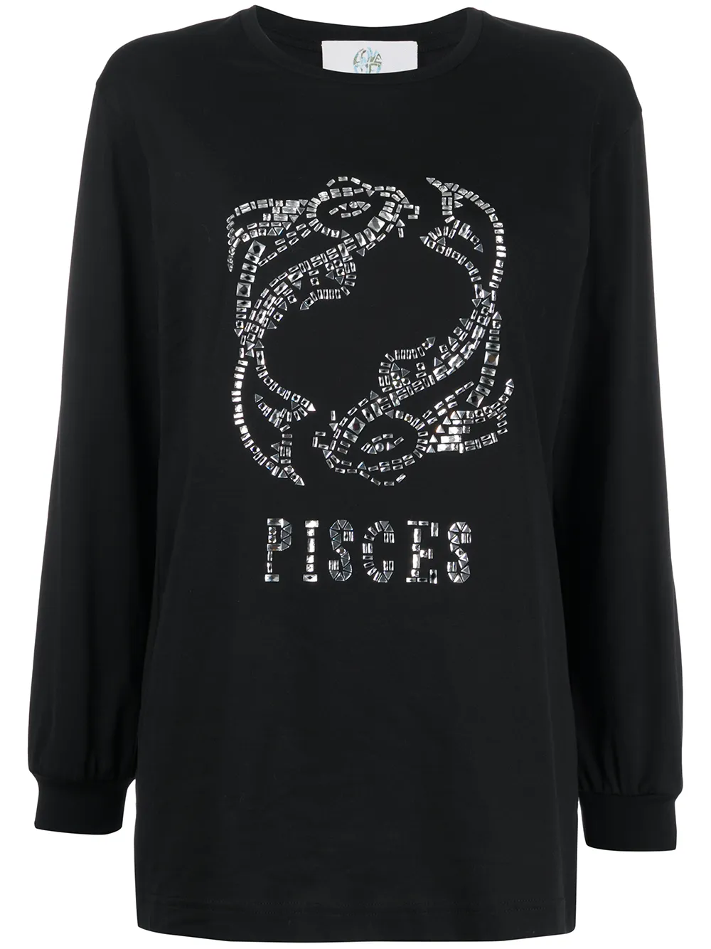 

Футболка Pisces с длинными рукавами Alberta Ferretti, черный