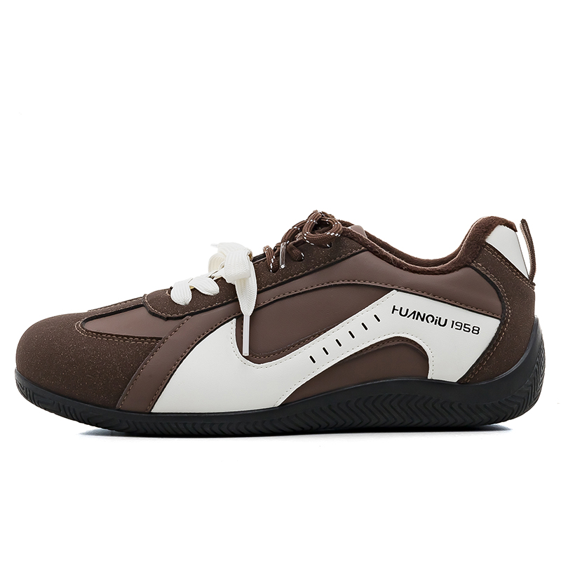 

Мужские повседневные низкие кроссовки Rebound, устойчивые к истиранию и дышащие HUANQIU, коричневый[fleece-lined]