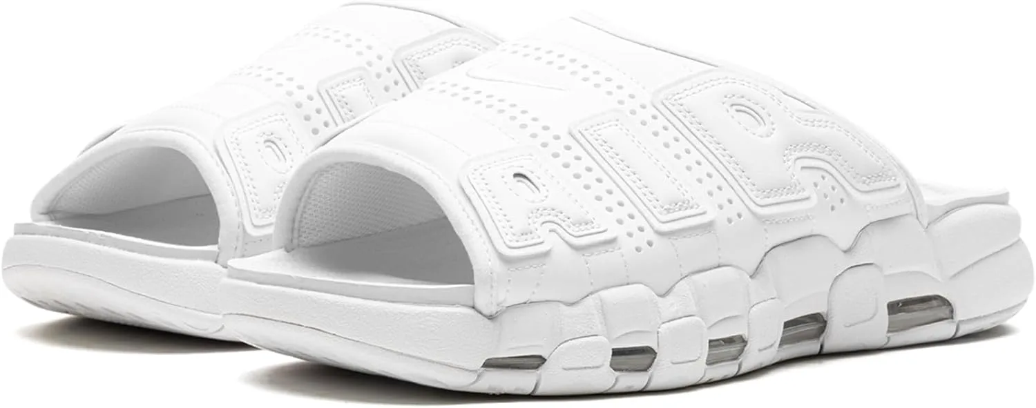 Мужские слайдеры Nike Air More Uptempo, белый — фото 2