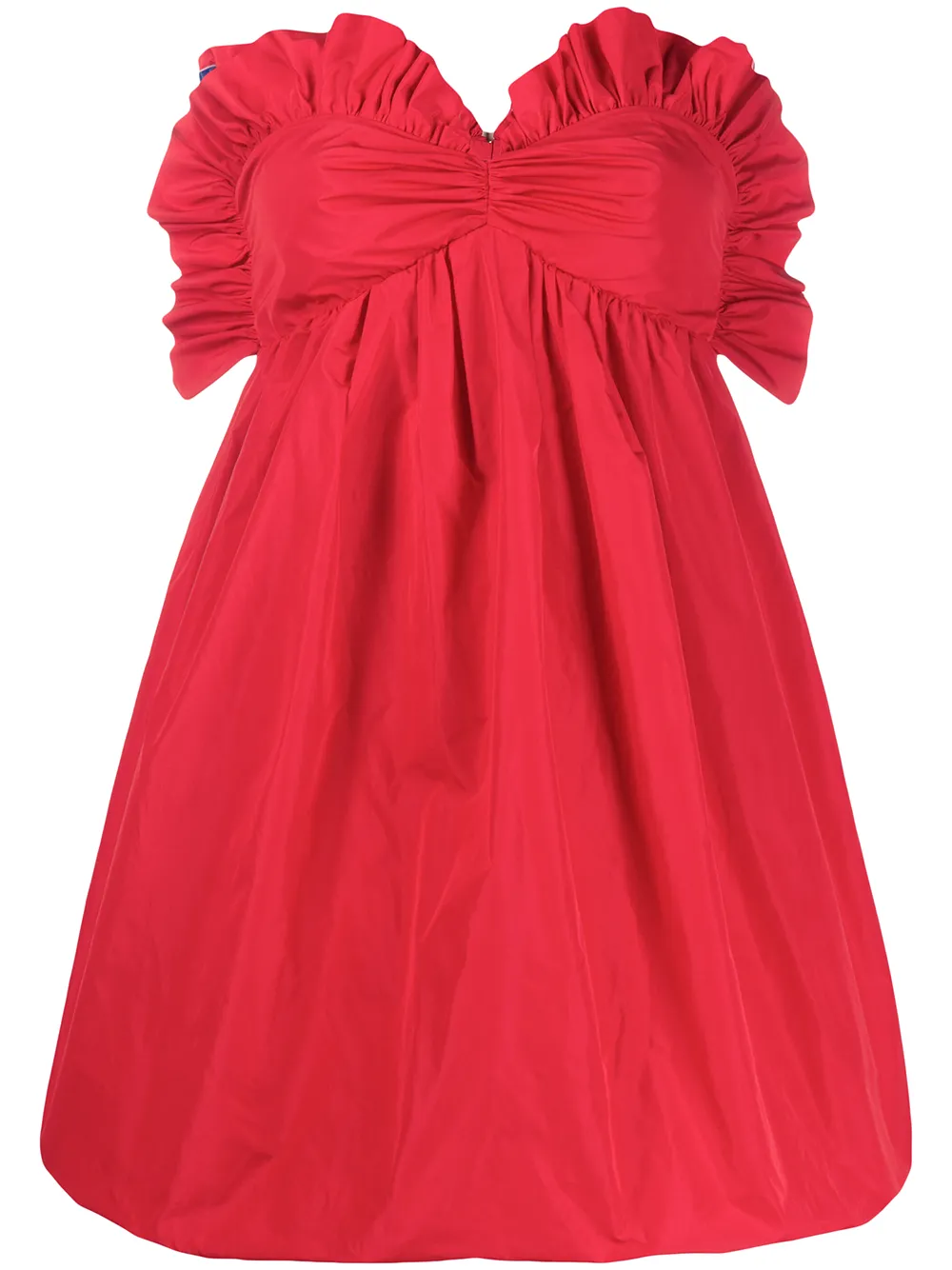 

Платье мини с вырезом в форме сердца и оборками Philosophy Di Lorenzo Serafini, красный