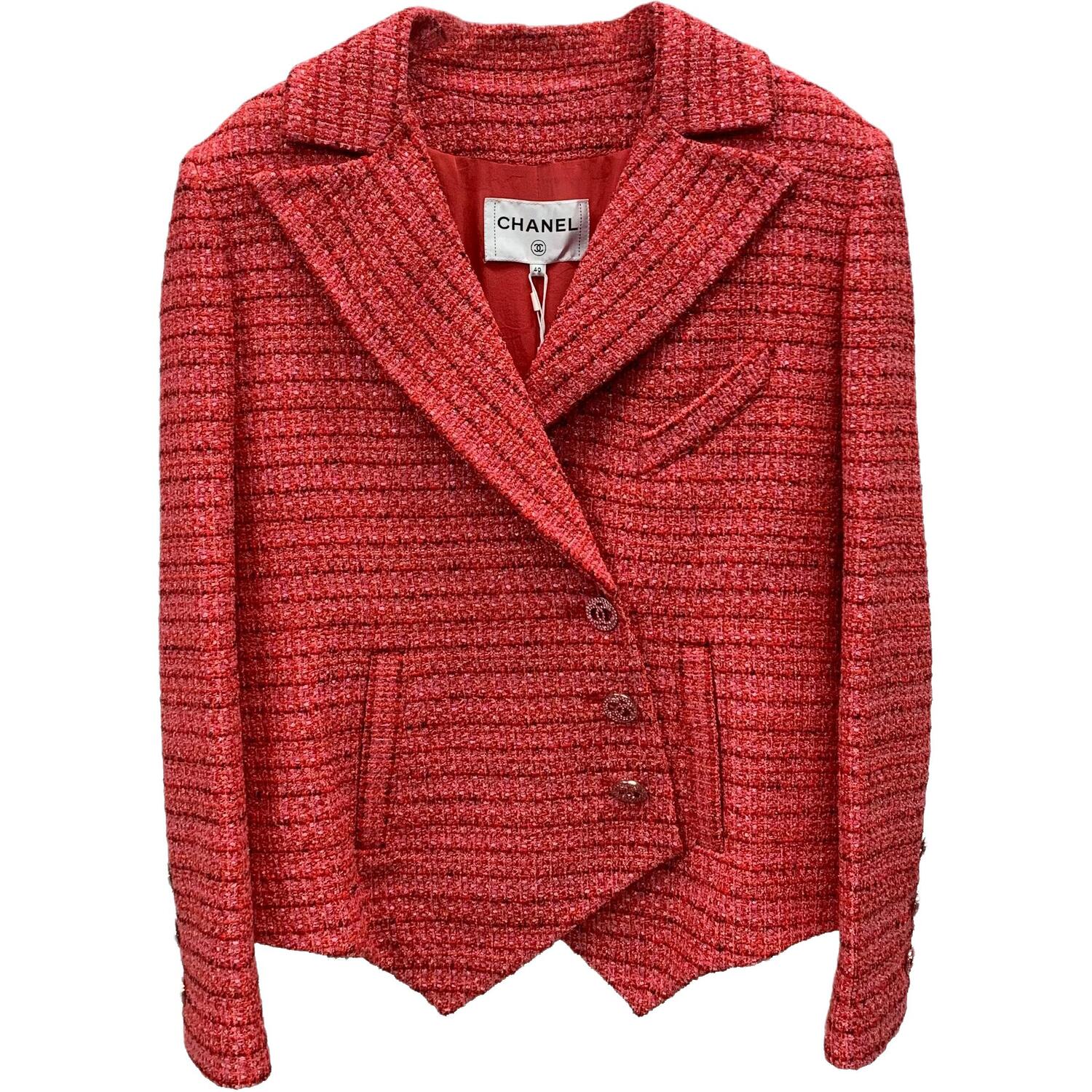 

CHANEL Куртка 20P женская арбузно-красная, Watermelon Red