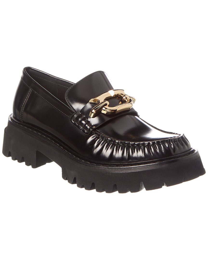 Ferragamo Ingrid кожаные лоферы Salvatore Ferragamo, черный