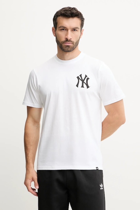 

Футболка хлопковая MLB New York Yankees 47 Brand, белый
