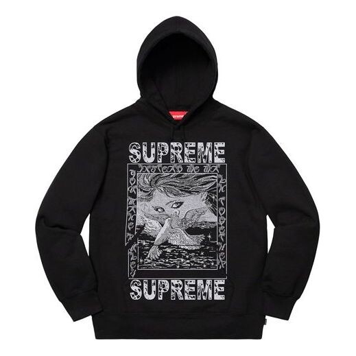 

Толстовка doves hoodie 'black' Supreme, черный