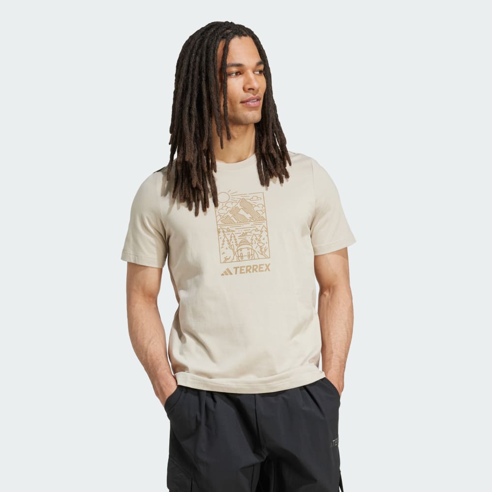 

Футболка Adidas Terrex Graphic Tee, цвет Wonder Beige