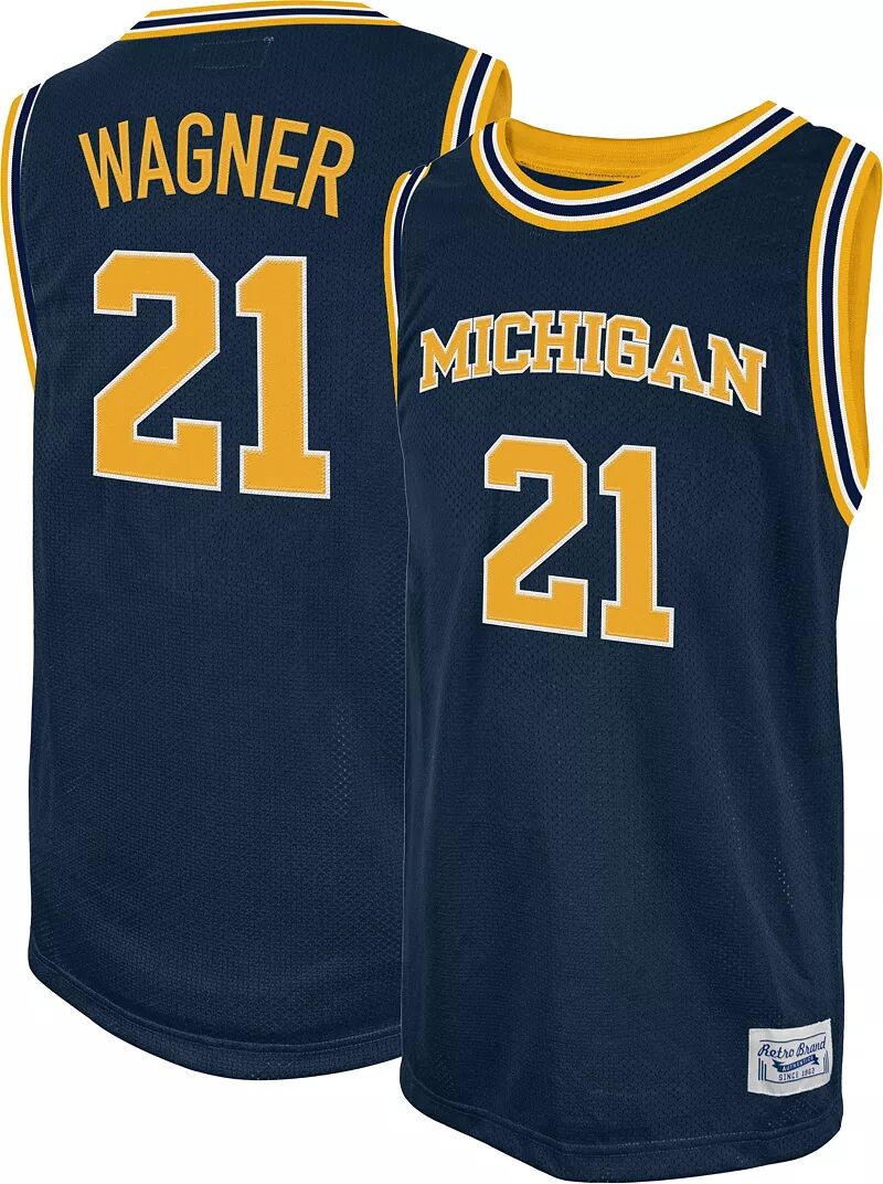 

Мужская Retro Brand Баскетбольная майка Michigan Wolverines Franz Wagner # 21, темно-синяя реплика, Черный, Мужская Retro Brand Баскетбольная майка Michigan Wolverines Franz Wagner # 21, темно-синяя реплика