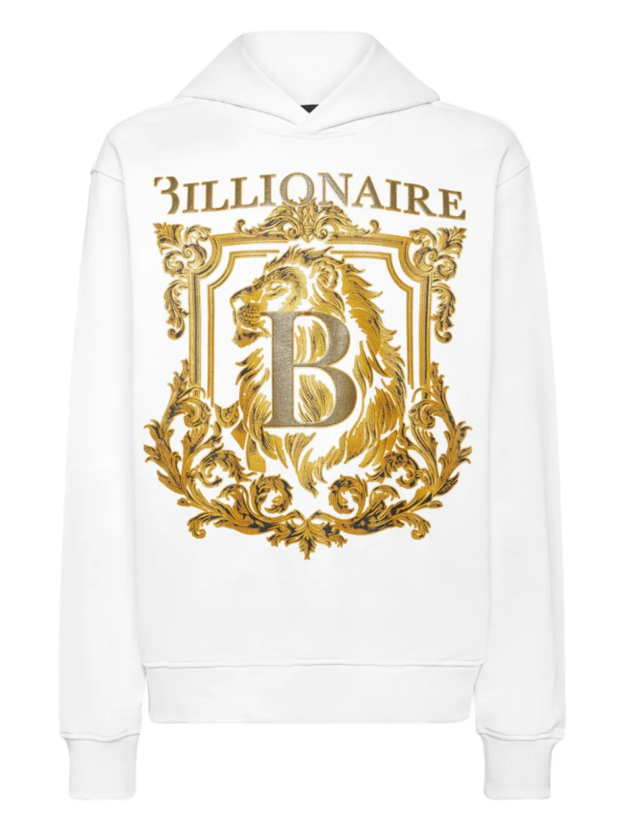 

Толстовка с капюшоном и принтом Lion B Frame Billionaire, белый