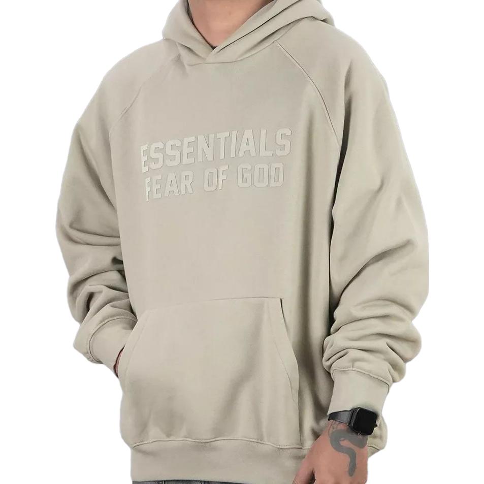 Толстовка с капюшоном Fear Of God Essentials, тюленье-серый — фото 4